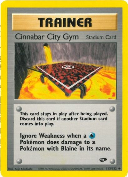 Cinnabar City Gym (113/132) [Gym Challenge Unlimited] Pokémon