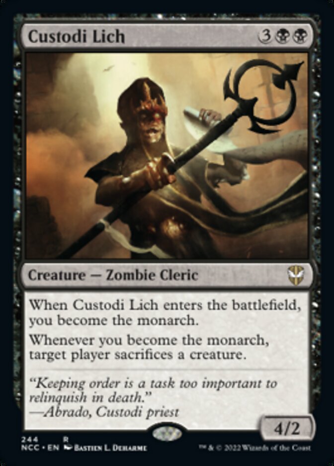 Custodi Lich [Streets of New Capenna Commander] Magic: The Gathering