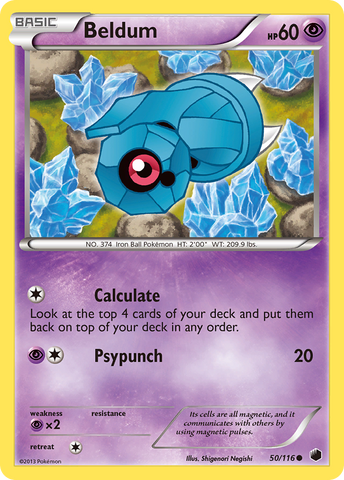 Beldum (50/116) [Black & White: Plasma Freeze] Pokémon