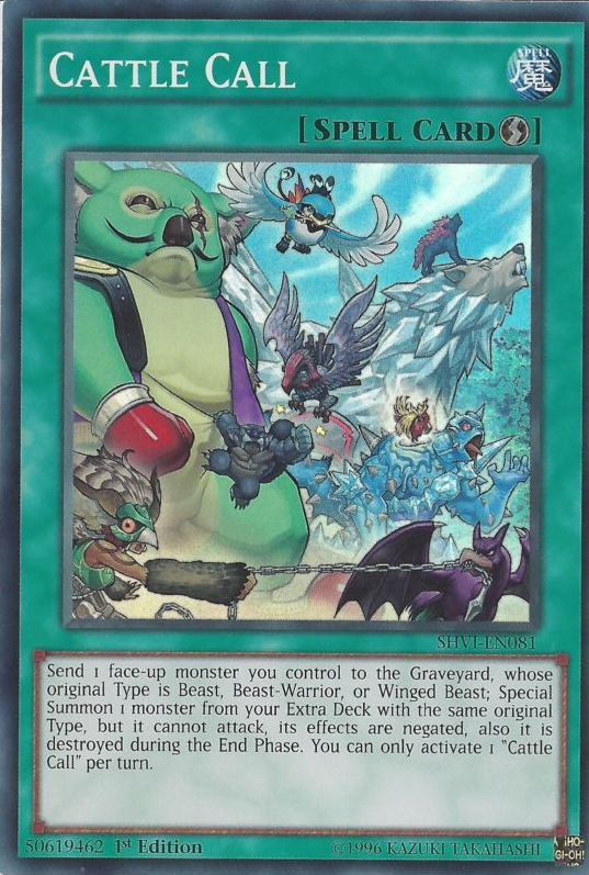 Cattle Call [SHVI-EN081] Super Rare Yu-Gi-Oh!