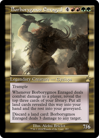 Borborygmos Enraged (Retro Frame) [Ravnica Remastered] Magic: The Gathering