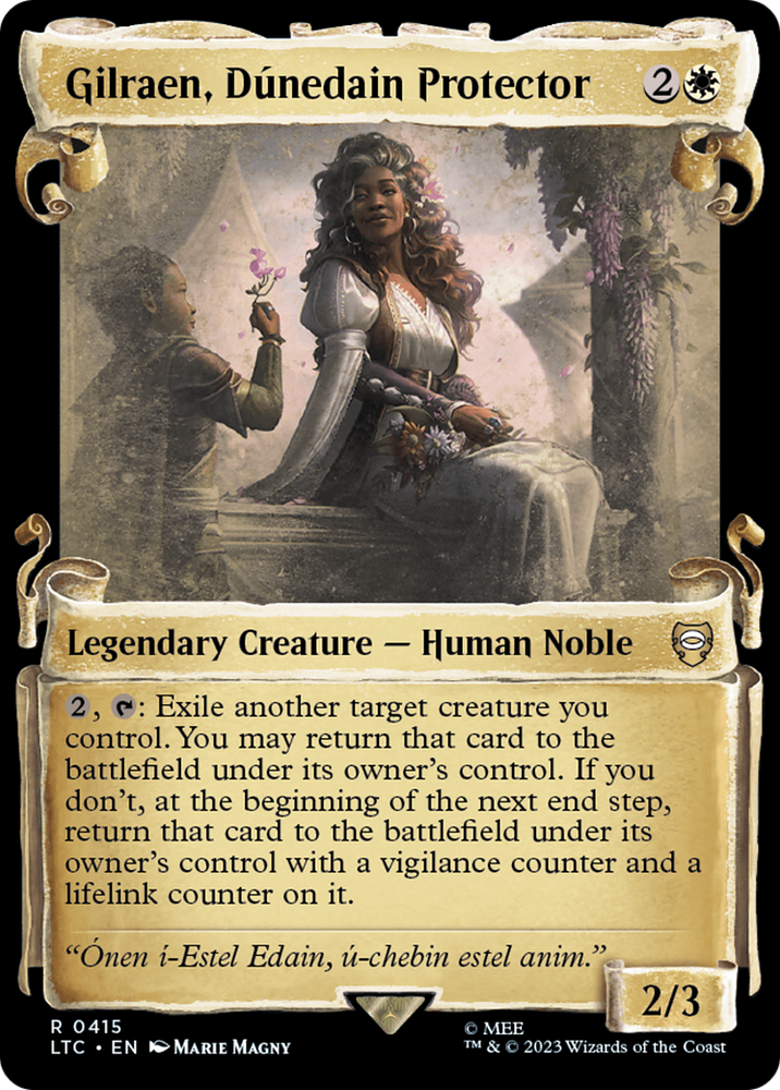 Gilraen, Dunedain Protector [The Lord of the Rings: Tales of Middle-Earth Commander Showcase Scrolls] Magic: The Gathering