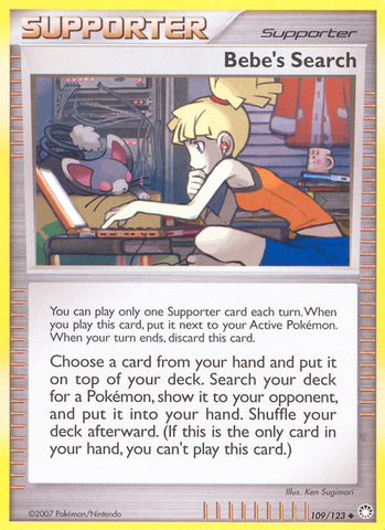 Bebe's Search (109/123) [Diamond & Pearl: Mysterious Treasures] Pokémon