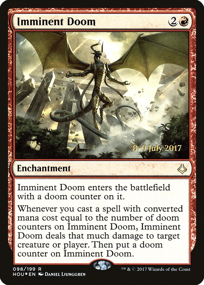 Imminent Doom [Hour of Devastation Prerelease Promos] Magic: The Gathering