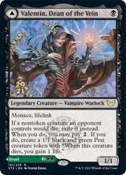 Valentin, Dean of the Vein // Lisette, Dean of the Root [Strixhaven: School of Mages Prerelease Promos] Magic: The Gathering