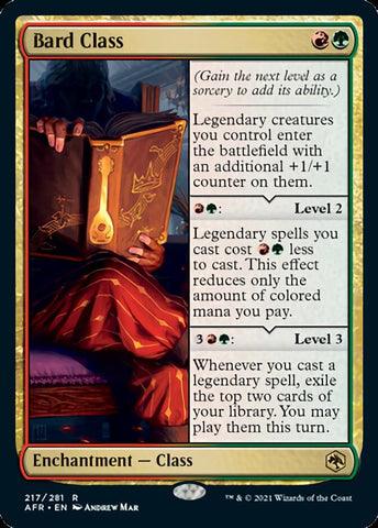 Bard Class [Dungeons & Dragons: Adventures in the Forgotten Realms] Magic: The Gathering