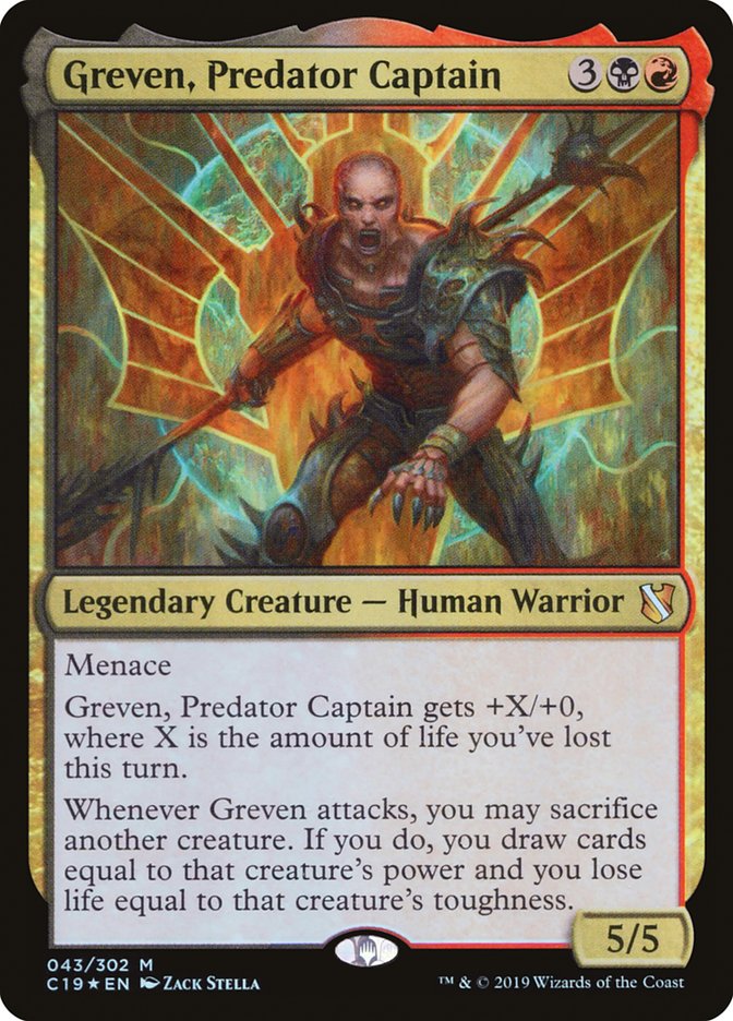 Greven, Predator Captain [Commander 2019] Magic: The Gathering