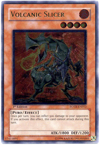 Volcanic Slicer [FOTB-EN012] Ultimate Rare Yu-Gi-Oh!