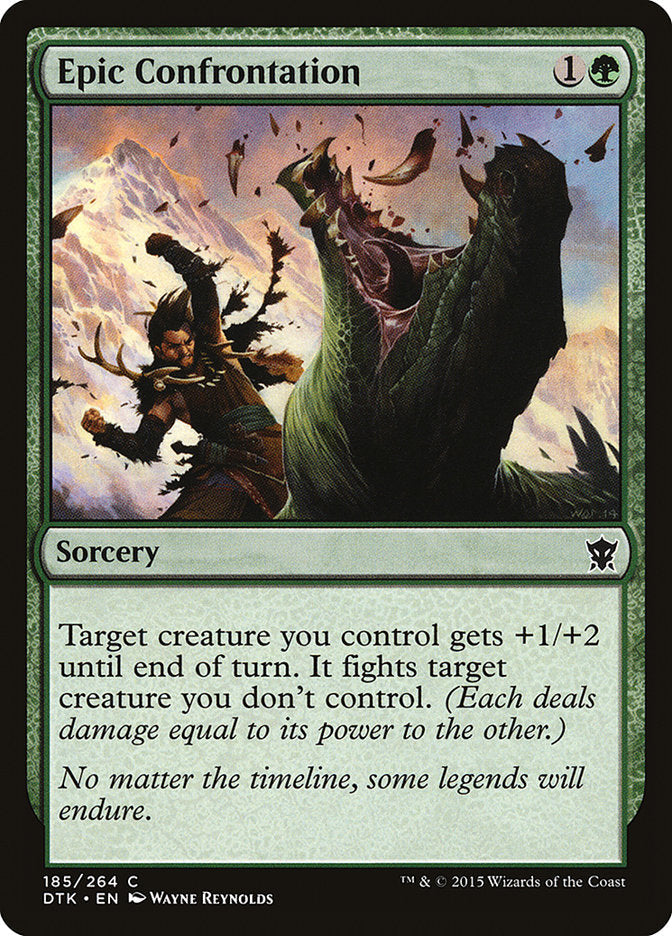 Epic Confrontation [Dragons of Tarkir] Magic: The Gathering