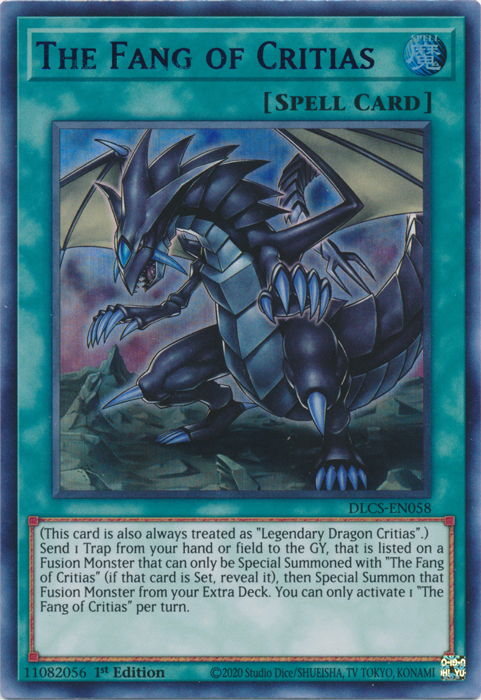 The Fang of Critias (Blue) [DLCS-EN058] Ultra Rare Yu-Gi-Oh!