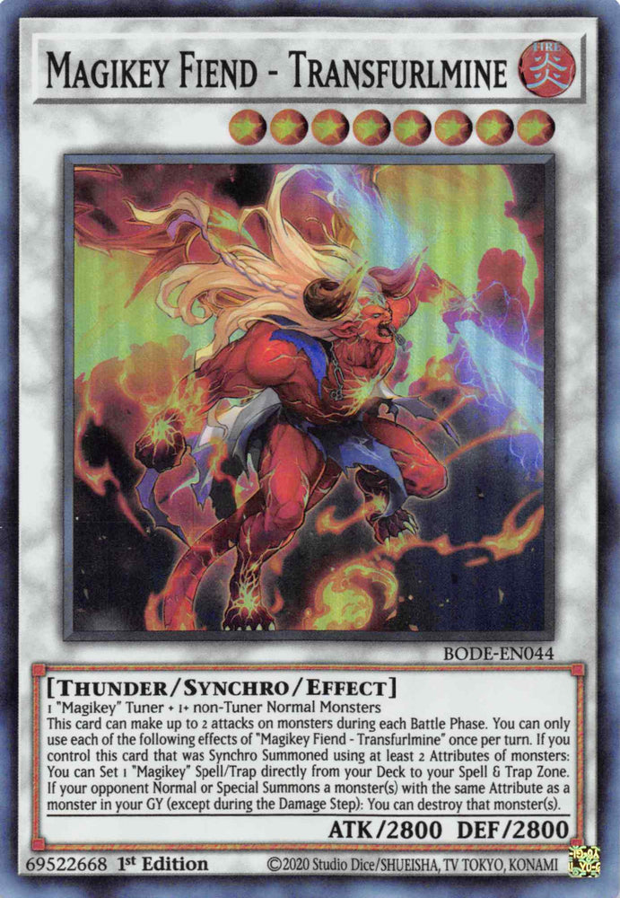 Magikey Fiend - Transfurlmine [BODE-EN044] Super Rare Yu-Gi-Oh!