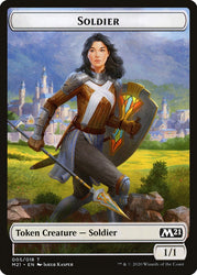 Knight // Soldier Double-Sided Token [Core Set 2021 Tokens] Magic: The Gathering