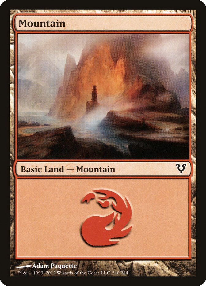 Mountain (240) [Avacyn Restored] Magic: The Gathering