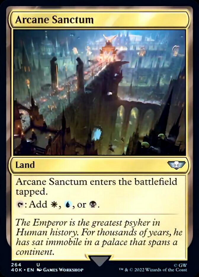 Arcane Sanctum (Surge Foil) [Warhammer 40,000] Magic: The Gathering