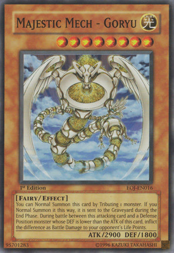 Majestic Mech - Goryu [EOJ-EN016] Super Rare Yu-Gi-Oh!