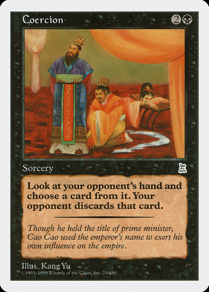 Coercion [Portal Three Kingdoms] Magic: The Gathering