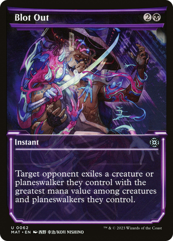 Blot Out (Showcase) [March of the Machine: The Aftermath] Magic: The Gathering