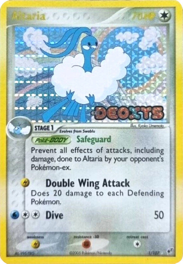 Altaria (1/107) (Stamped) [EX: Deoxys] Pokémon