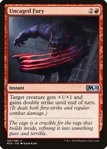 Uncaged Fury [Core Set 2020] Magic: The Gathering