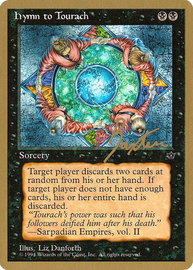 Hymn to Tourach (Circle) (George Baxter) [Pro Tour Collector Set] Magic: The Gathering