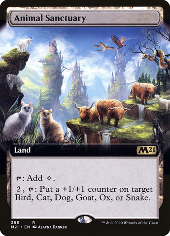 Animal Sanctuary (Extended Art) [Core Set 2021] Magic: The Gathering