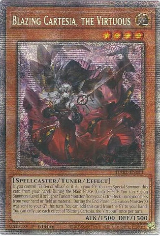 Blazing Cartesia, the Virtuous [DABL-EN011] Starlight Rare Yu-Gi-Oh!