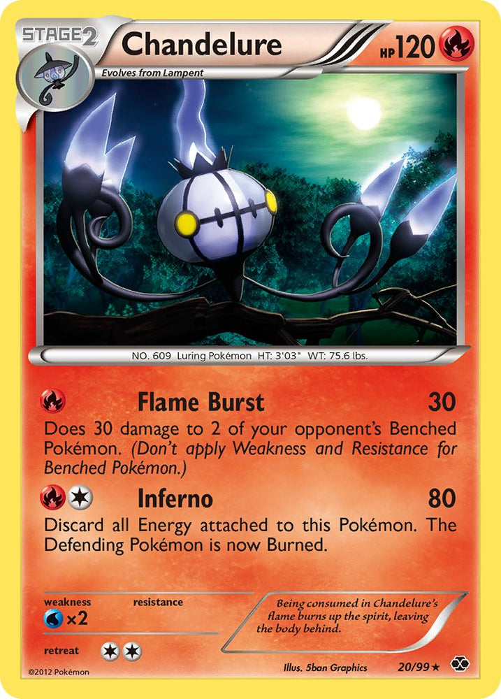Chandelure (20/99) (Theme Deck Exclusive) [Black & White: Next Destinies] Pokémon