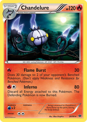 Chandelure (20/99) (Theme Deck Exclusive) [Black & White: Next Destinies] Pokémon
