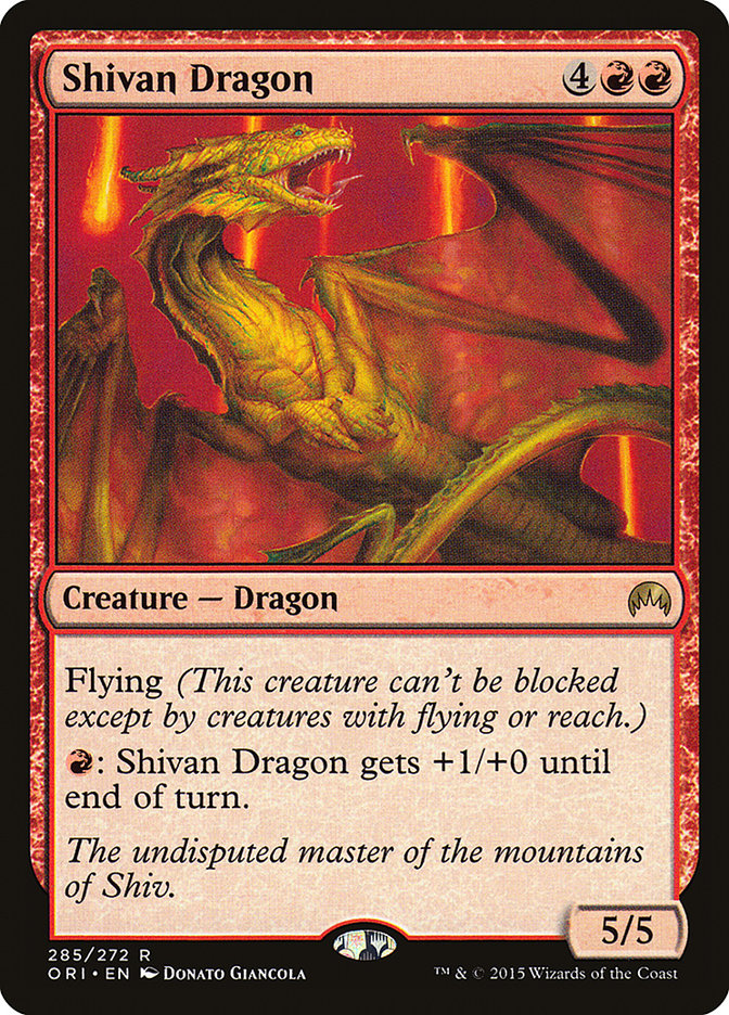 Shivan Dragon [Magic Origins] Magic: The Gathering