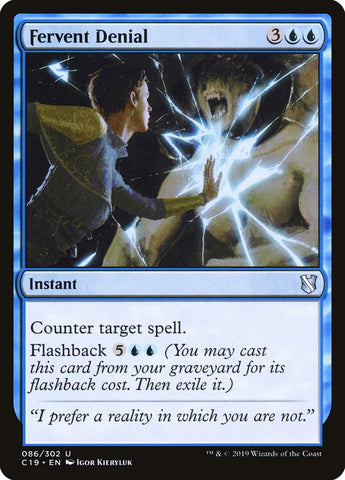 Fervent Denial [Commander 2019] Magic: The Gathering