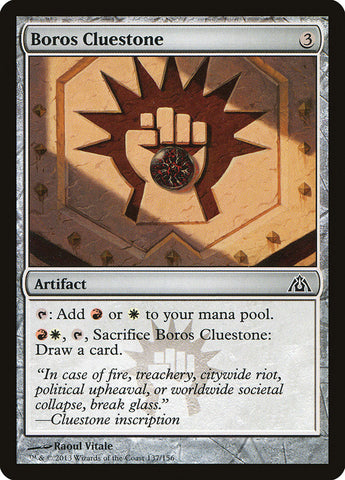 Boros Cluestone [Dragon's Maze] Magic: The Gathering