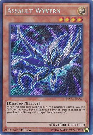 Assault Wyvern [MVP1-ENS03] Secret Rare Yu-Gi-Oh!