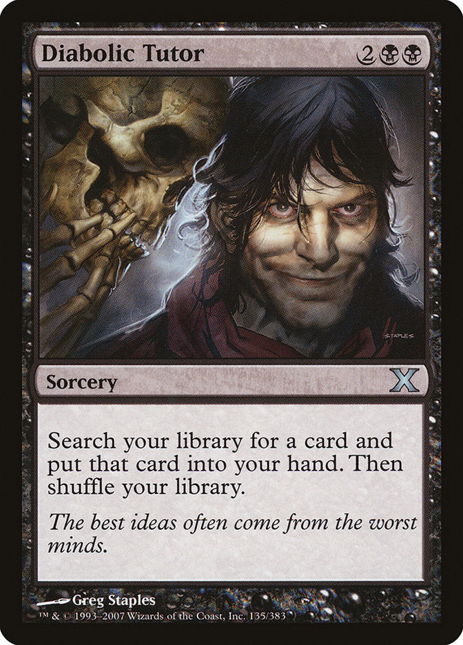 Diabolic Tutor [Tenth Edition] Magic: The Gathering