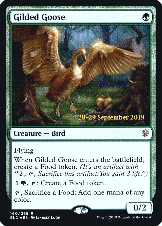 Gilded Goose [Throne of Eldraine Prerelease Promos] Magic: The Gathering