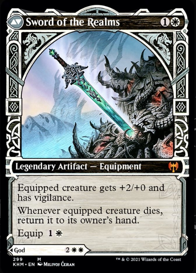 Halvar, God of Battle // Sword of the Realms (Showcase) [Kaldheim] Magic: The Gathering