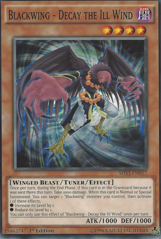 Blackwing - Decay the Ill Wind [SHVI-EN017] Common Yu-Gi-Oh!