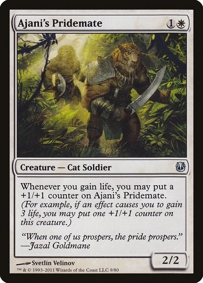 Ajani's Pridemate [Duel Decks: Ajani vs. Nicol Bolas] Magic: The Gathering