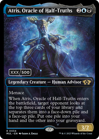 Atris, Oracle of Half-Truths (Serialized) [Multiverse Legends] Magic: The Gathering