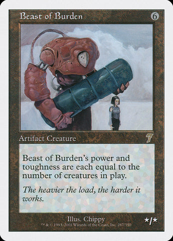 Beast of Burden [Seventh Edition] Magic: The Gathering