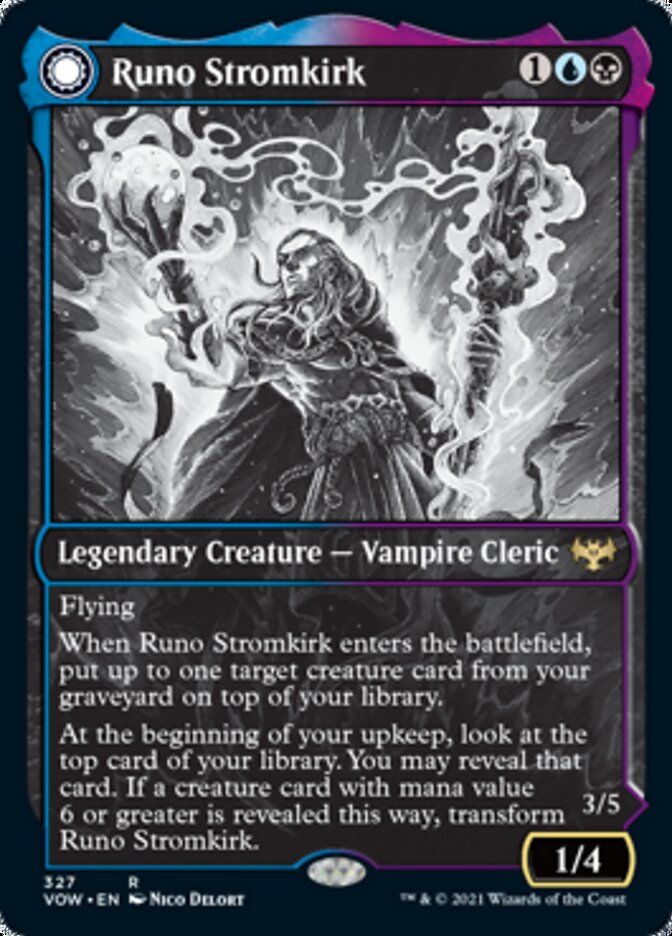 Runo Stromkirk // Krothuss, Lord of the Deep (Showcase Eternal Night) [Innistrad: Crimson Vow] Magic: The Gathering