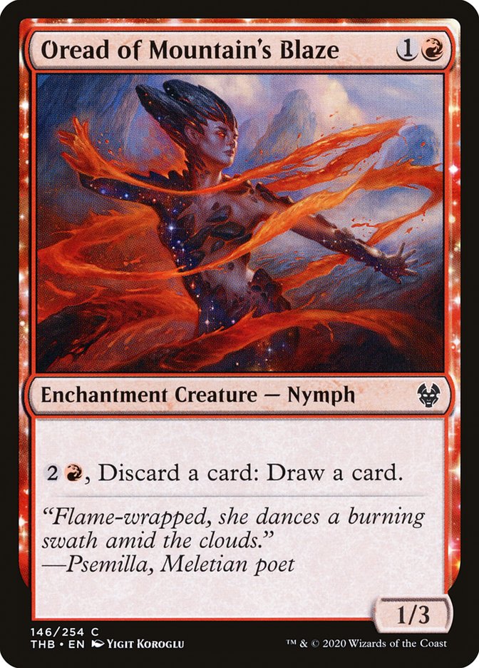 Oread of Mountain's Blaze [Theros Beyond Death] Magic: The Gathering