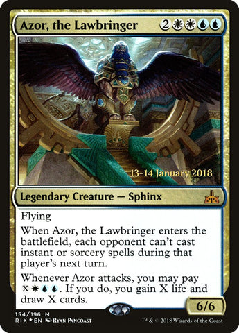 Azor, the Lawbringer [Rivals of Ixalan Prerelease Promos] Magic: The Gathering
