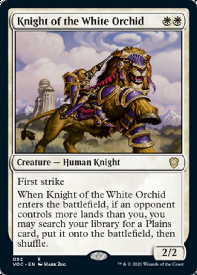 Knight of the White Orchid [Innistrad: Crimson Vow Commander] Magic: The Gathering