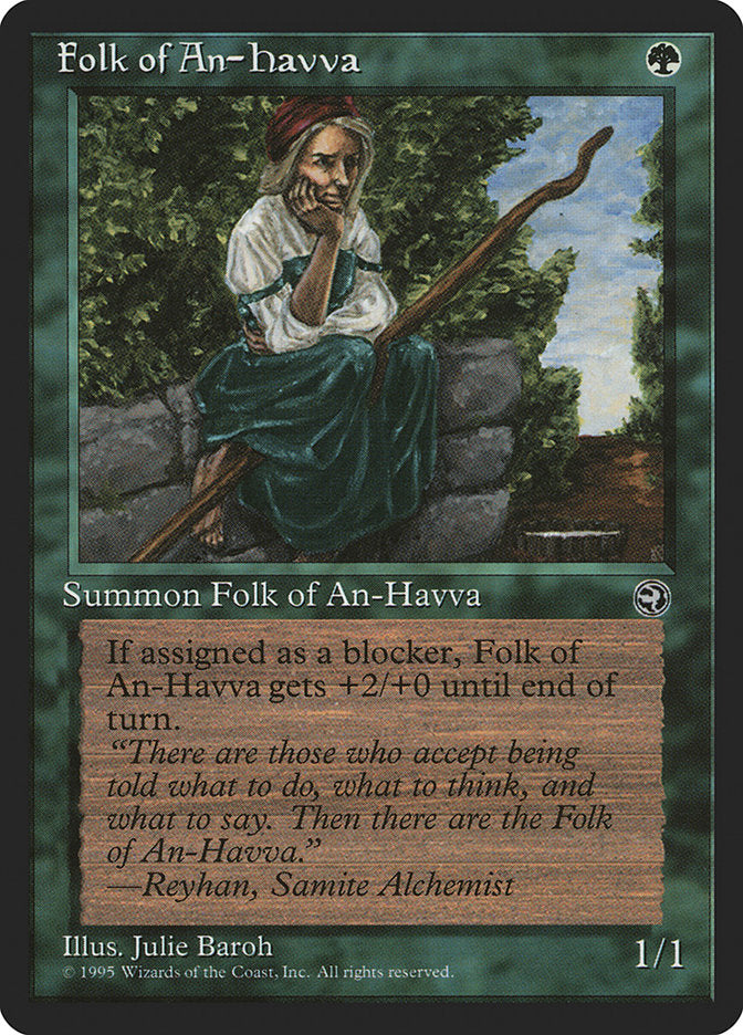 Folk of An-Havva (Reyhan Flavor Text) [Homelands] Magic: The Gathering