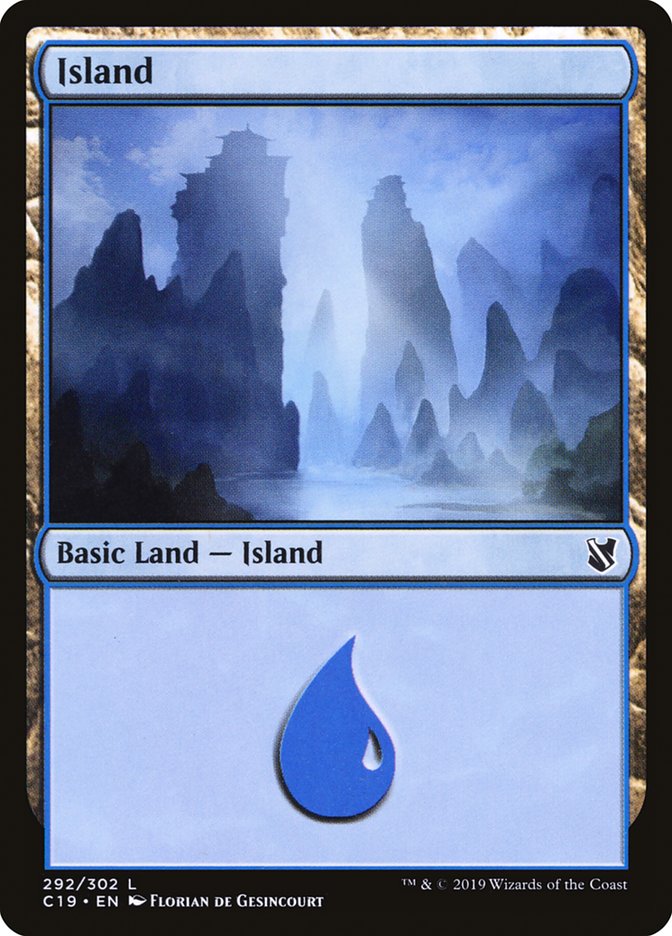 Island (292) [Commander 2019] Magic: The Gathering