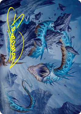 Biolume Serpent Art Card (Gold-Stamped Signature) [Innistrad: Crimson Vow Art Series] Magic: The Gathering