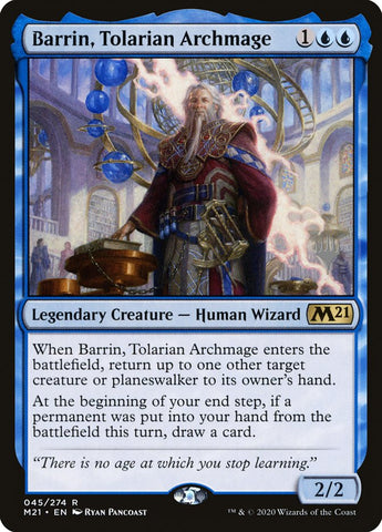 Barrin, Tolarian Archmage (Promo Pack) [Core Set 2021 Promos] Magic: The Gathering