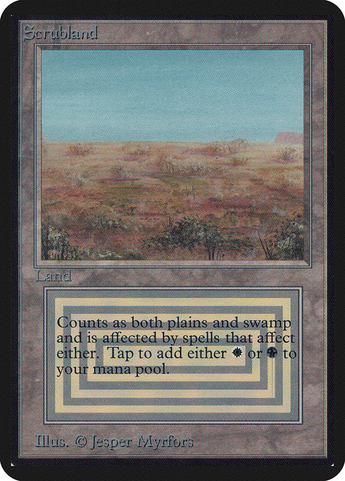 Scrubland [Alpha Edition] Magic: The Gathering