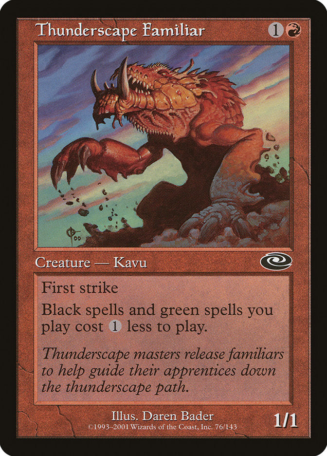 Thunderscape Familiar [Planeshift] Magic: The Gathering