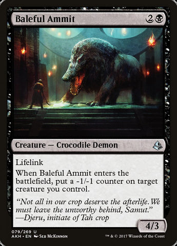 Baleful Ammit [Amonkhet] Magic: The Gathering